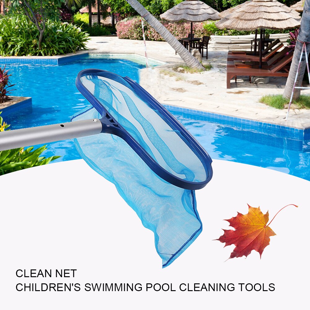 Swimming Pool Salvage Net Cleaning Net With Aluminum Telescopic Rod Fish Pond Skimmer Leaf Garbage Cleaning Net Multi-scenario