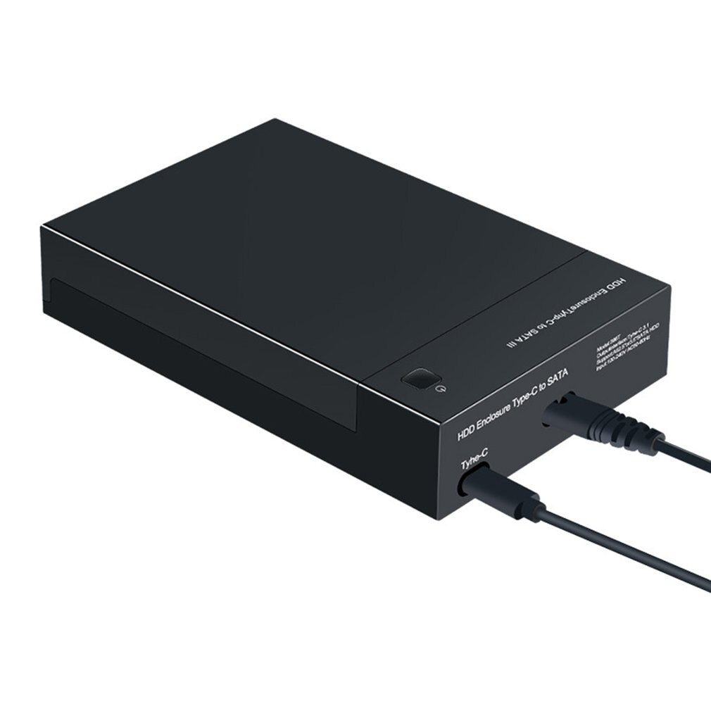 Boîtier de disque dur externe 3.5 pouces type-c vers Sata Usb 3.1 type-c 3.5 "Sata3.0 boîtier de disque dur externe boîtier Hdd: Default Title