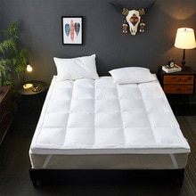 Zachte witte ganzendons gevuld matras/matras topper