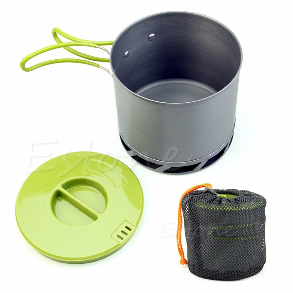 Portátil New útil ao ar livre de acampamento panelas mochila cozinhar Picnic Pot Pan