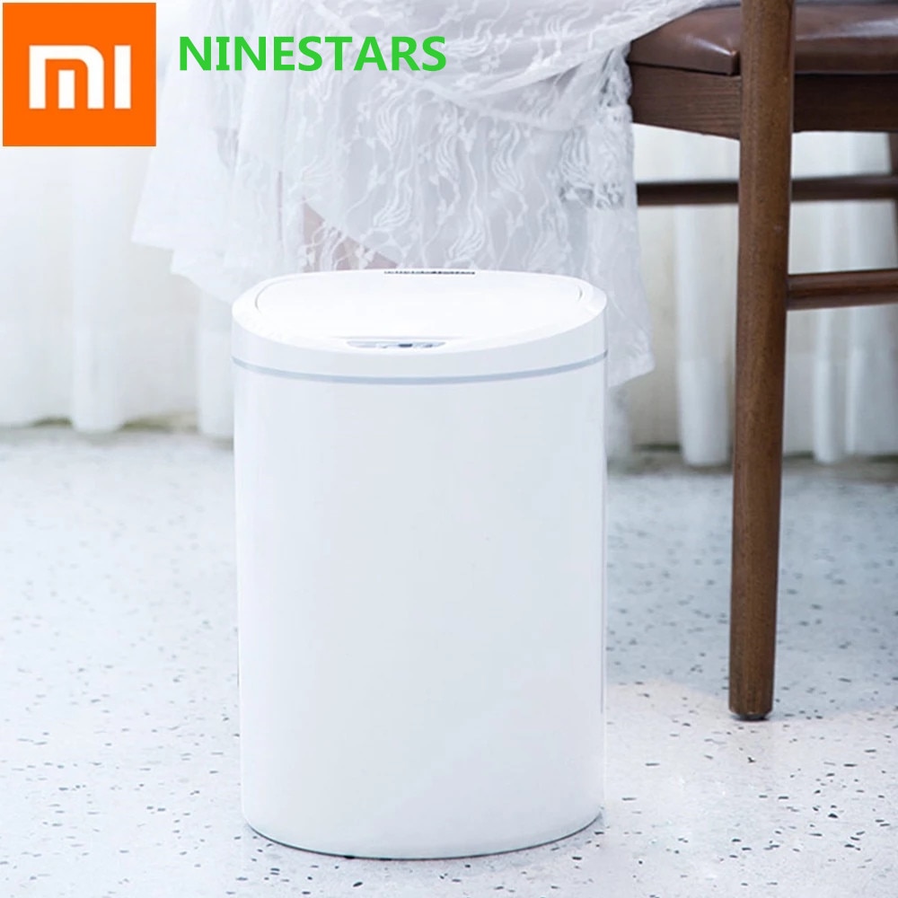 Xiaomi mijia ninestars intelligent sensor søppelbøtte 8/10l kapasitet on-key kontroll justerbar avstand energieffektiv søppelbøtte