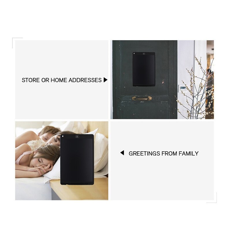 12 inch LCD e-Writer Tablet Writing Drawing Memo Message Black Boogie Board(black)