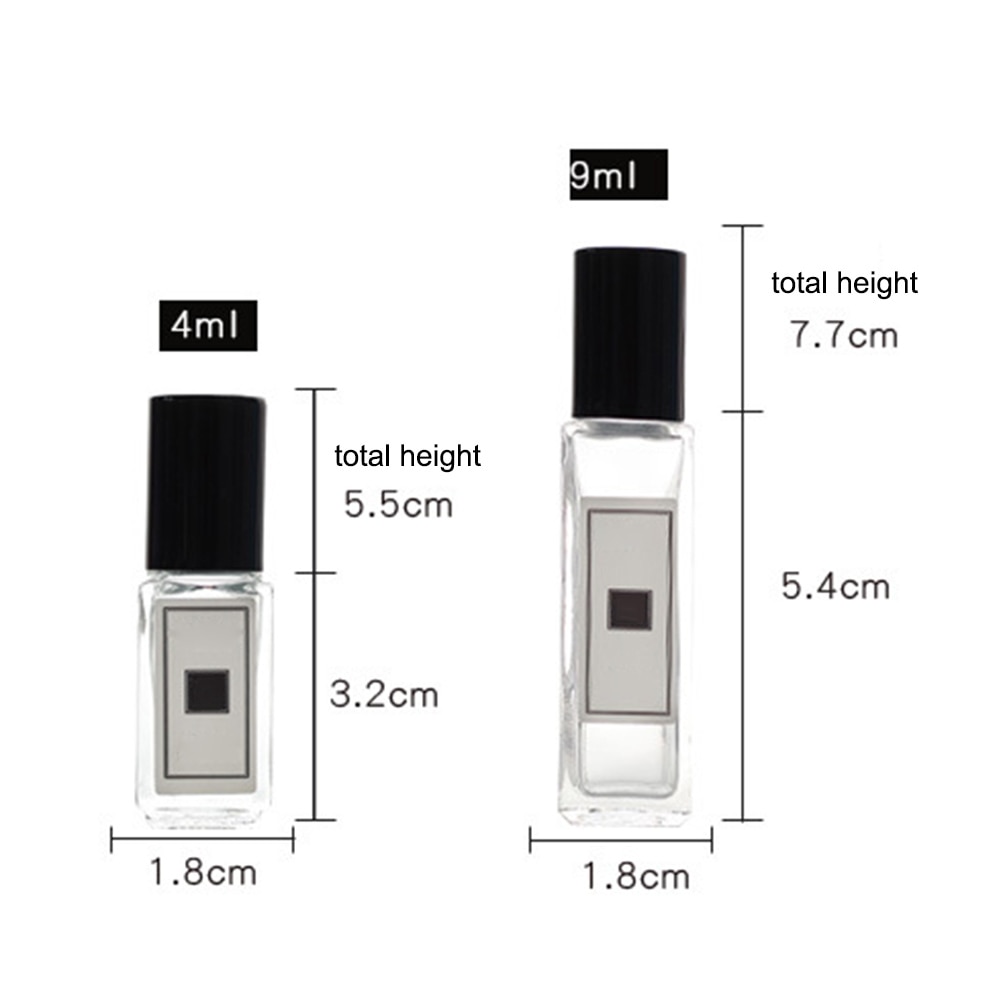 Mini Glazen Parfumflesjes Lege Cosmetische Essentiële Olie Container Draagbare Reizen Essentiële Olie Flessen met Stalen Bal Roller
