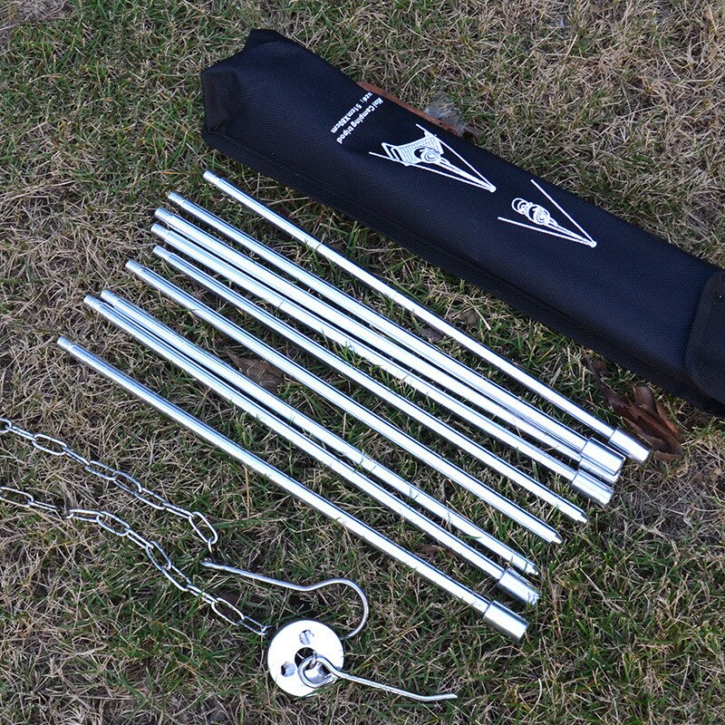 Camping Tripod for Fire Hanging Pot Outdoor Campfire Cookware Picnic Cooking Pot Grill WF1021