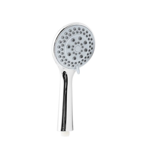 Five Function Adjustable Shower Head ABS Chrome Bathroom Bath Shower Water Saving High Pressure Round Shape Handheld Hose Nozzle: shower head
