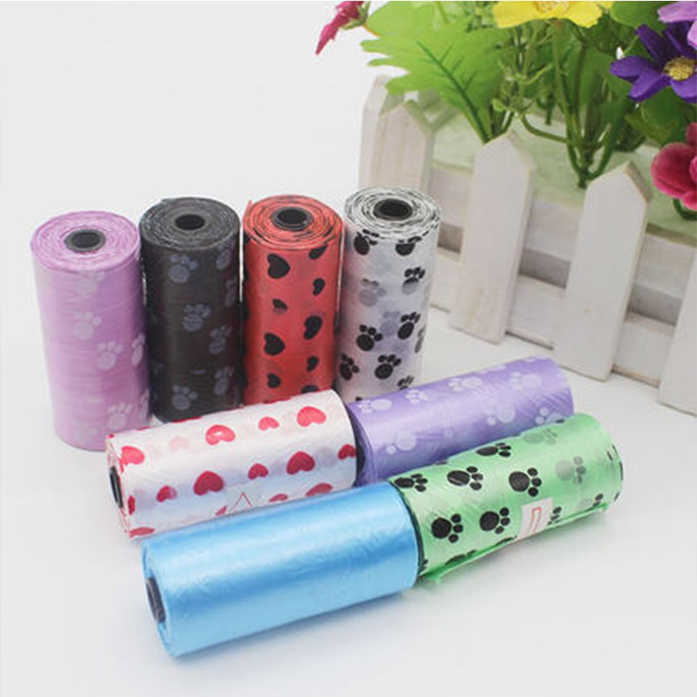 Sacs poubelles pour animaux de compagnie imprimés, protection de l'environnement, nettoyage, décapage, produits de nettoyage pour chiens et chats, bonne habitude