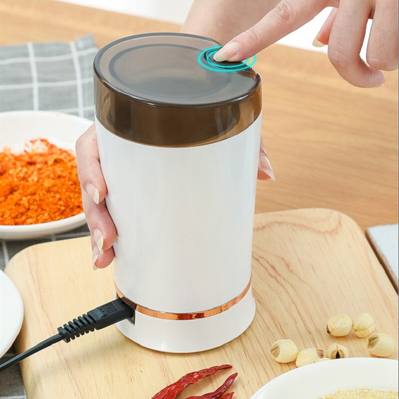 Coarse grain crusher stainless steel pulverizer household pulverizer coffee grinder electric mini desktop grinder spice grinder