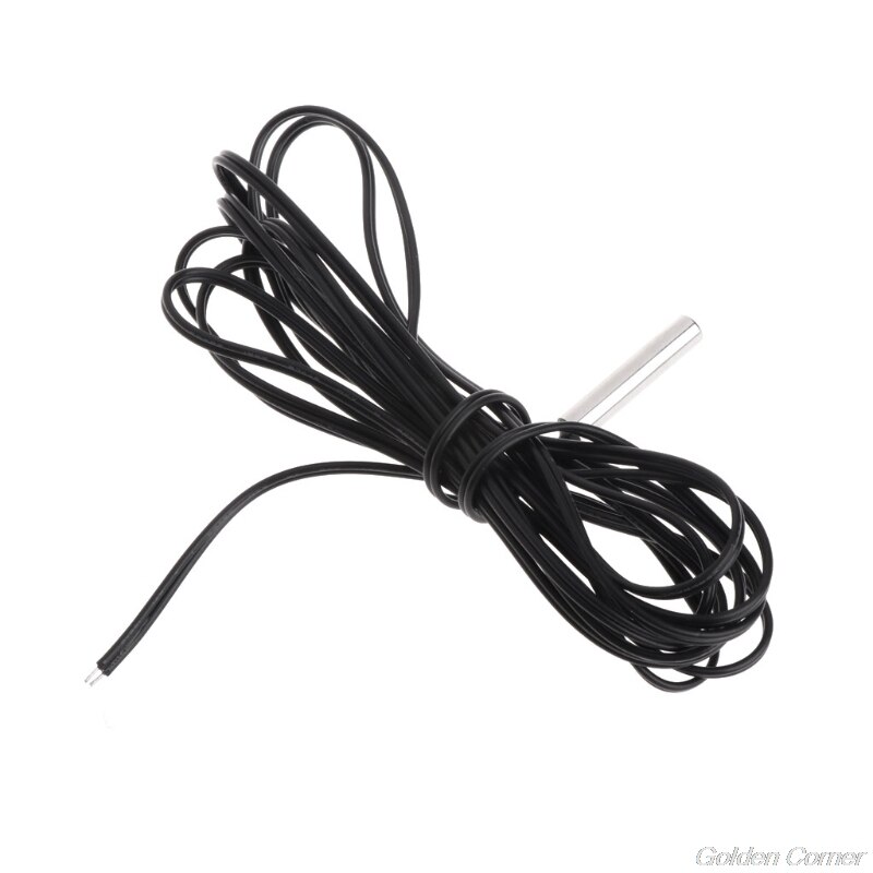 150cm NTC 10K Ohm 1% 3435 Thermistor Temperature Sensor Cylinder Probe 1.5m Wire M06 21 Dropshiping