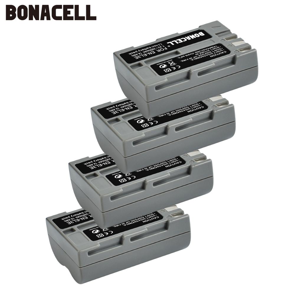 Bonacell-Batería de EN-EL3E de 2000mAh, Compatible con cámara Digital SLR Nikon D700, D300S, D300, D200, D100, D90, D80, D70, D70s D50