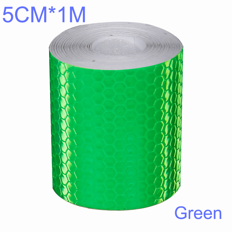 Cinta reflectante para coche de 3M/1M, pegatina de advertencia de seguridad para coche, cinta protectora reflectora, película de tira para camiones, pegatinas para motocicletas y automóviles: Verde militar