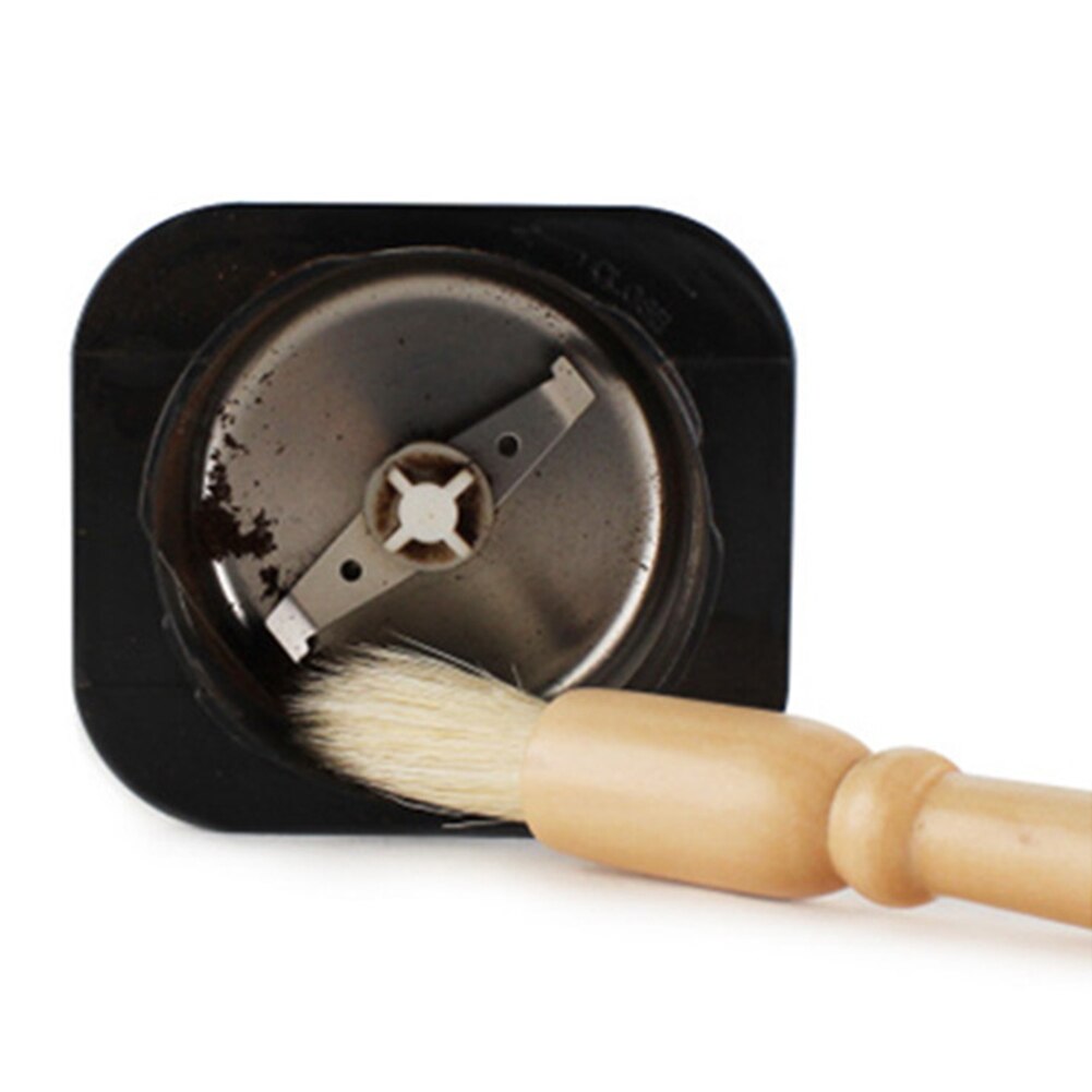 1Pcs Natuurlijke Haren Koffie Borstel Koffiemolen Machine Borstel Houten Handvat Hout Afstoffen Borstel Koffie Clean Tool