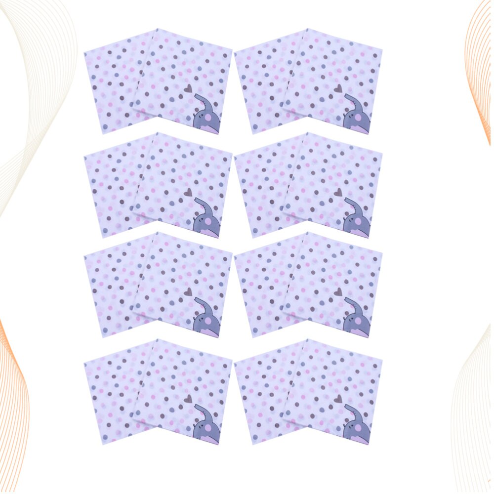 40Pcs Cartoon Olifant Gedrukt Servetten Unieke Papieren Handdoek Tissues Interessante Servet Voor Party Verjaardag Banket Dagelijks Gebruik