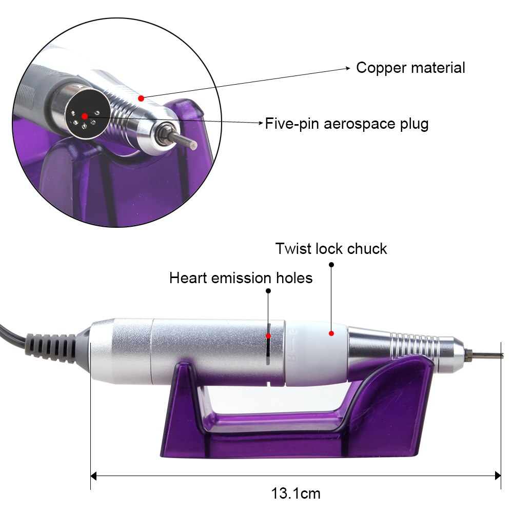 30000 RPM máquina aparato para manicura pedicura eléctrica uñas broca conjunto de herramientas pulido de uñas de