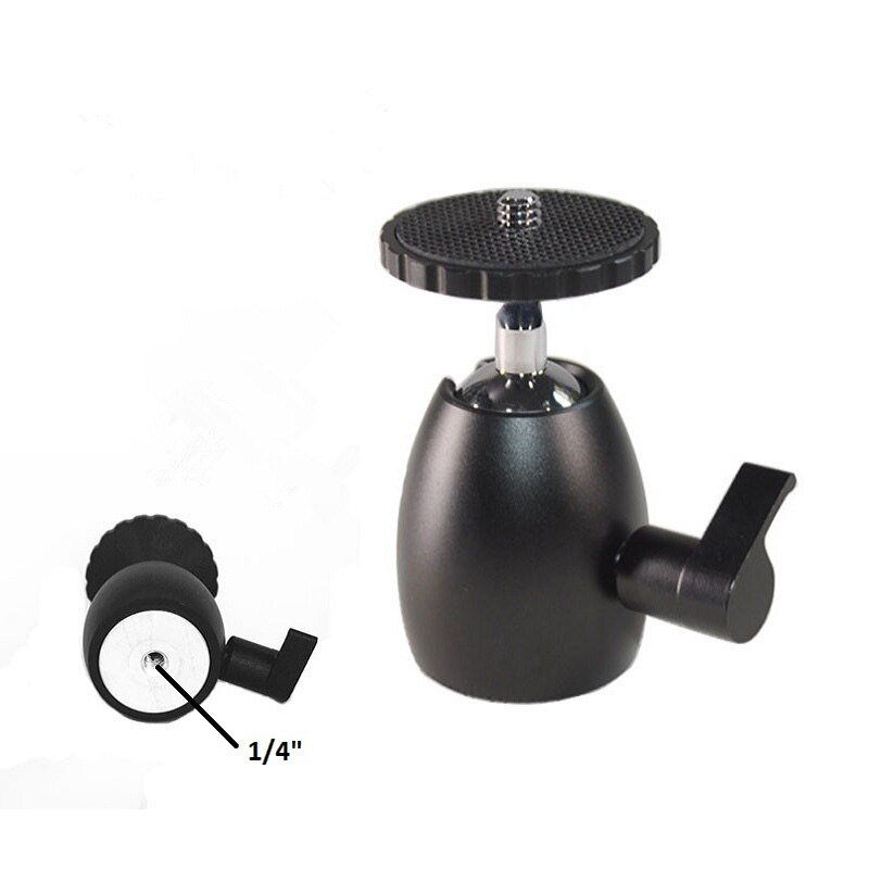 Mini Ball Kopf Stativ Kopf DSLR DV Kamera 360 schwenken Kugelkopf 1/4 "Schraube Montieren Stand NC99