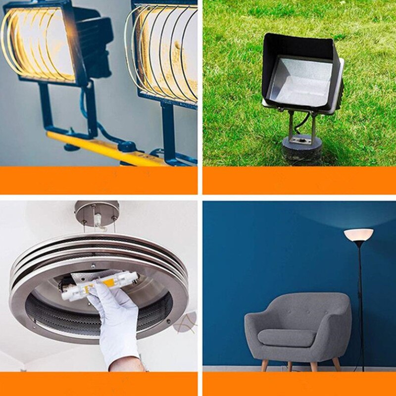 R7S Dimmbare COB LED Lampe Birne Glas Rohr für Ersetzen Halogen Licht Spot Licht 78mm 118mm AC110V 230V 6W 10W Energiesparende
