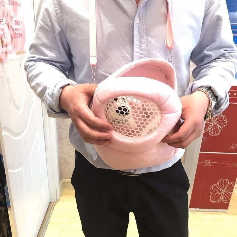 Mały nosidełko na zwierzaka klatka dla królika chomika szynszyla podróż ciepłe torby świnka morska etui ochronne torba oddychająca klatka dla zwierzęcia szczur smycz