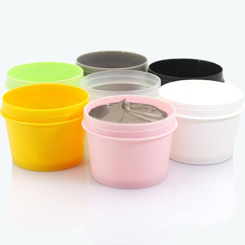 10 stuks lege potjes 50g 100g 200g veelkleurige plastic cosmetische make-up gezichtscrème container ijspot met binnendeksel