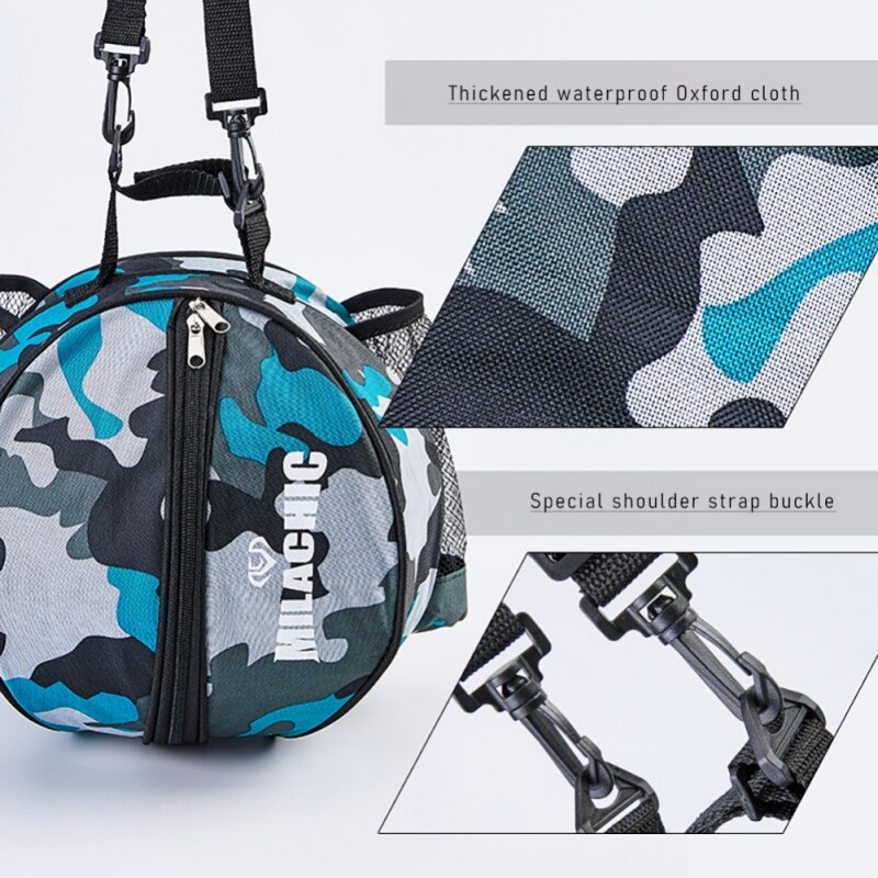 Waterproof Sport Basketball Carrying Bag Volleyball Storage Pouch Round Football for Easy Safety Exercise Accessories # zvbk
