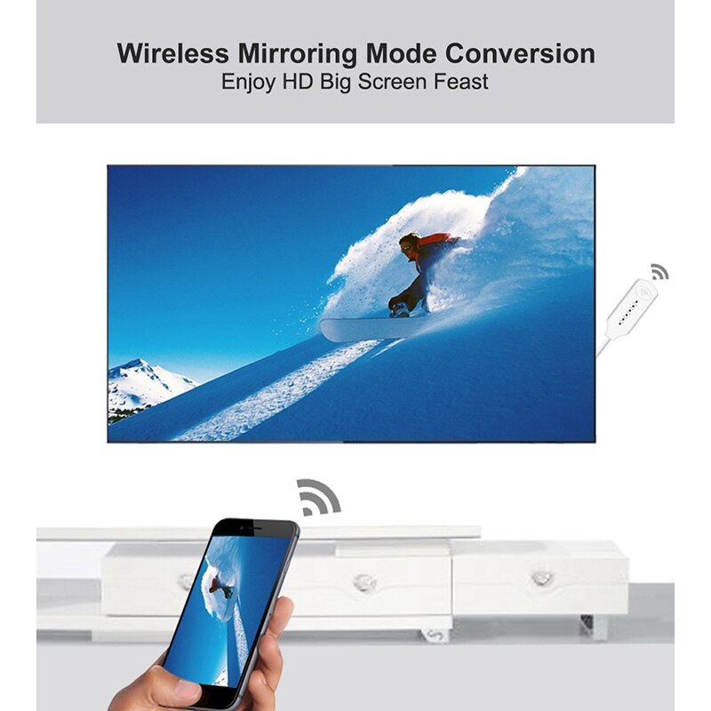 Wlan-kabel-hdmi-konverter 1080p hdtv-adapter hdmi-kabel für android, windows, macos und ios