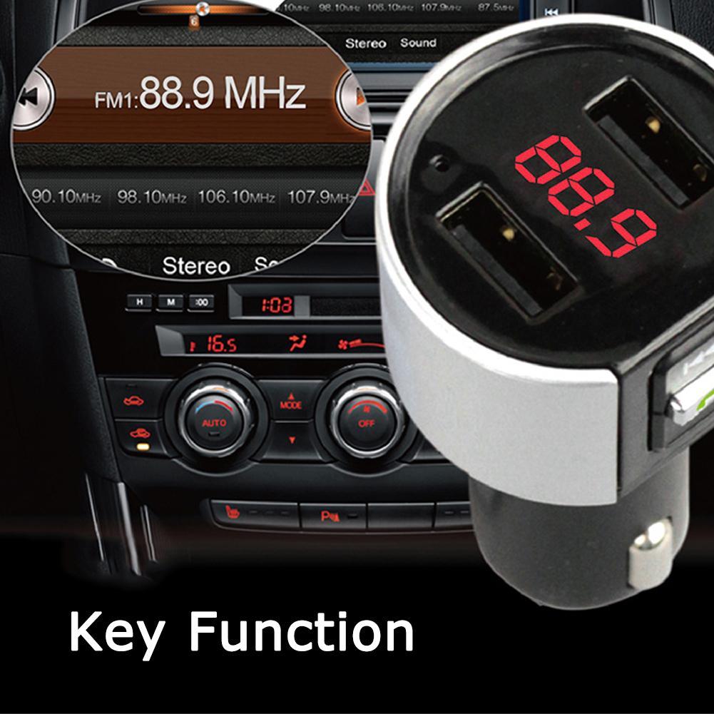 Bluetooth Fm Draadloze Zender MP3 Speler Car Charger Met Dual Usb-poorten Handsfree CallsA2DP Avrcp Hfp