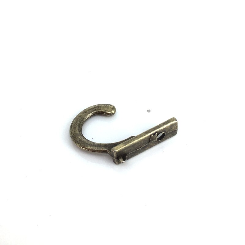 22*21*8mm 50 stks Kleine antieke decoratieve enkele haak voor kleding muur hanger Robe Coat Muur opknoping Haken Brons Tone