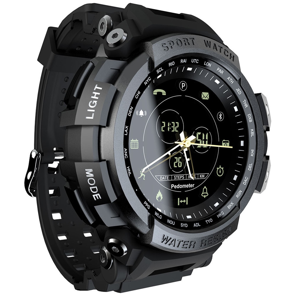 LOKMAT Sport Smart Horloge Professionele 5ATM Waterdichte Bluetooth-Call Herinnering Touch Key Met GPS Remote Camera Sport wearable
