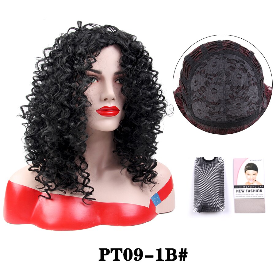 Leeons Natural Black Braided Wigs With Bangs Summer Short Wig For Women Box Braid African Wig Heat Resistant Synthetic Fiber: pt09 1b