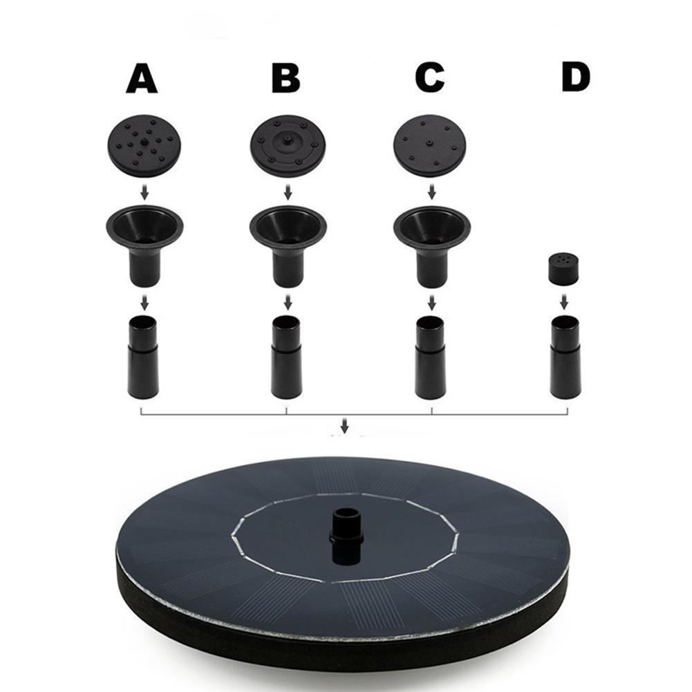 1.6w solfontän soldrivna fågelbad fontän flytande sol fontän pump trädgård dekoration fontän för damm pool