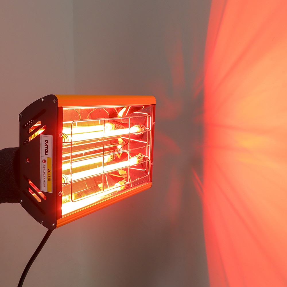 2000W Infrared Paint Curing Lamp for Drying Paint Dryer Heating Lamp Heater Infrared Lamp Light Shortwave Spray Paint Booth