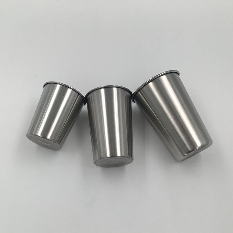 70ml/230ml/350ml/500ml tazas de acero inoxidable vaso pinta vasos metálicos al aire libre Camping viaje tazas para bebidas café té cerveza