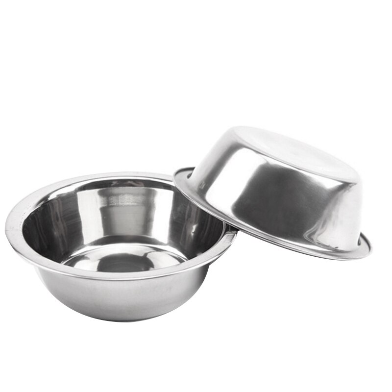 -Stainless Steel Double Bowl Dog Cat Feeder Elevated Stand Raised Dish Feeding Food Water Pet