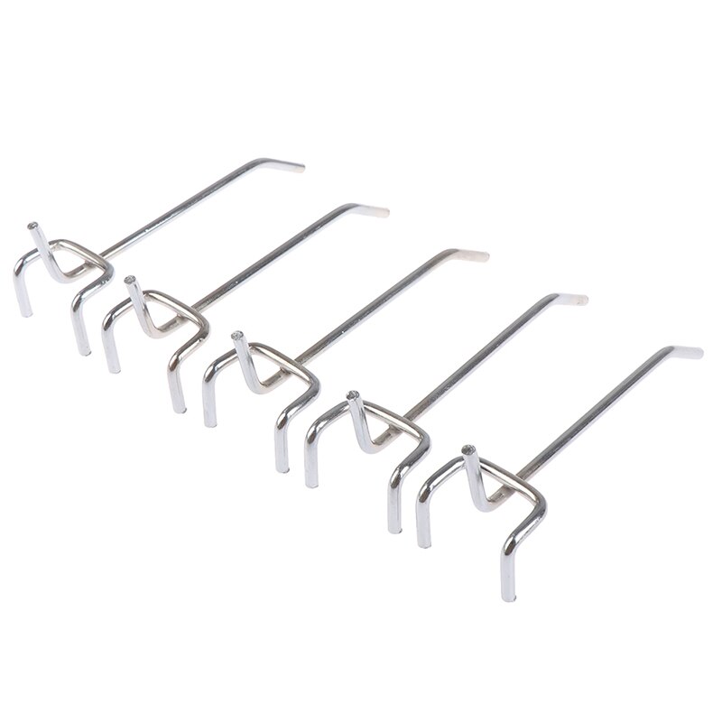 5 pcs 3.5mm 10CM thick Hook Panel Perforated Wall Storage Garage Workshop Fixing