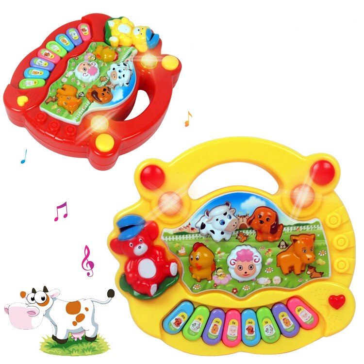 Jouets pour enfants orgue électronique Animal ferme Instrument de musique bébé illumination infantile et enfant éducation anglais enfant