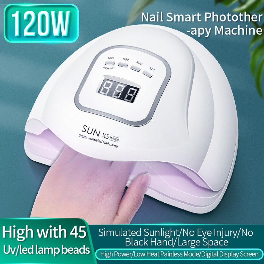 LED UV Nail Gel Curing Lamp 120W Licht Nail Gel Polish Droger Nail Art Machine Type LED UV Lamp nail Art Gereedschap GK