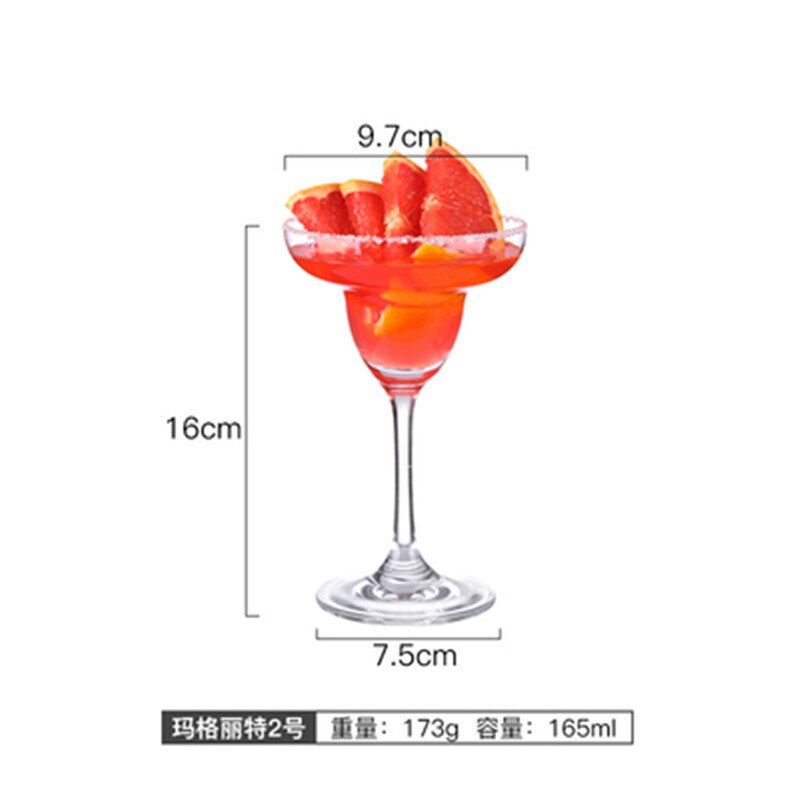 Cocktail Glass Cocktail Iced Crystal Wine Beer Juice Whiskey Boron Martini Wine Cup Bartender Special Drinking Cup Party Wedding: G165ml