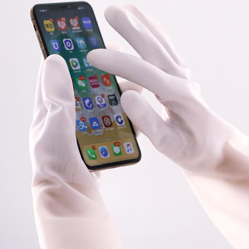 1 paio di guanti per la pulizia in silicone guanti per la pulizia dei piatti lavapiatti lavapiatti guanti in gomma spugna strumenti per la pulizia