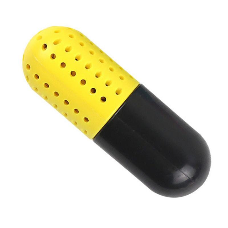 Absorberende Schoen Deodorant Capsule Vormige Droogmiddel Lade Schoen Kamer Carbon Deodorant Ontvochtiger Tool: YELLOW