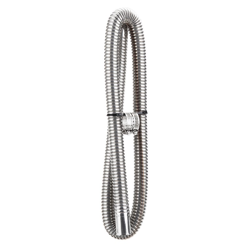 120cm Stainless Steel Exhaust Pipe Car Parking Air Heater Tank Gas Outlet Hose For Parking Air Heater