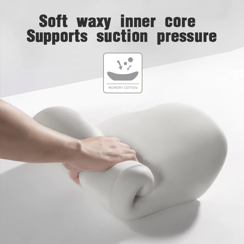 Almohada de espuma viscoelástica para el cuello para coche, protección para aliviar el estrés, cojín de respaldo Lumbar, cojín Lumbar transpirable para reposacabezas de coche