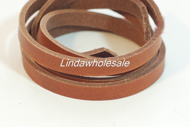 Brun läderremsa tjocklek 3.5-4mm, läderhantverksmaterial, tillgänglig bredd 10mm/15mm/20mm/25mm