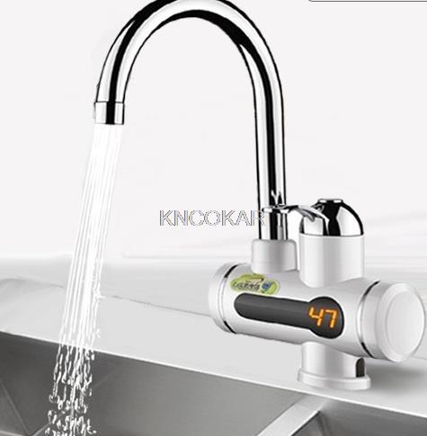 Instant Electric Water Heater Kitchen Basin Faucet Tankless Waterproof And Cold Bathroom Mixer Water Taps Single Handle 220V