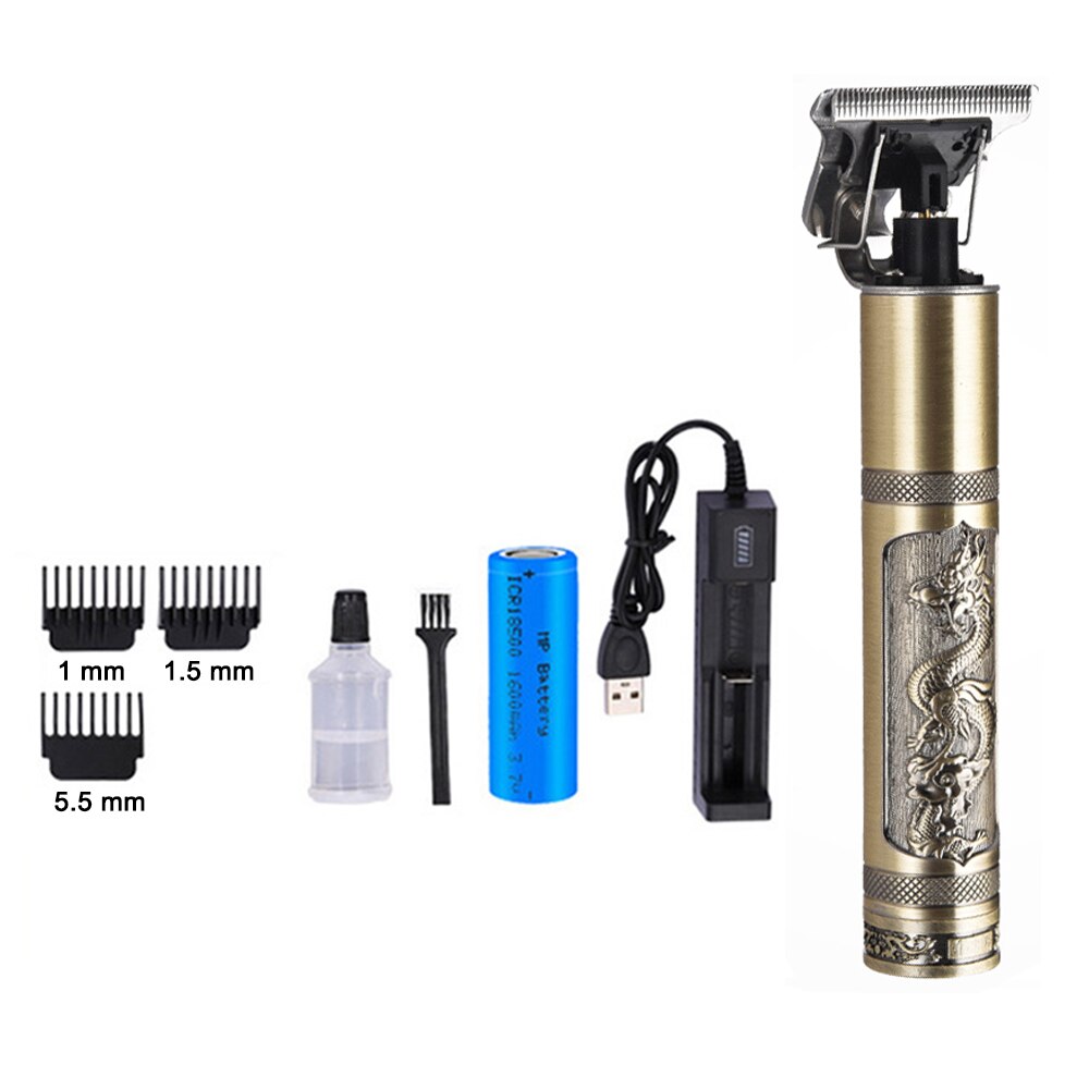 Close-Snijden Digitale Kapper Elektrische Tondeuse Professionele Kapper Mannen Tondeuse 0Mm T-Blade Baard tondeuse: Type 10