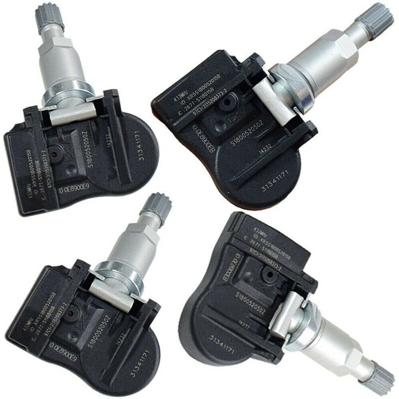 4Pcs Tpms Sensor 31341171 Bandenspanning Sensor Voor Volvo C30 C70 S40 S60 S70 S80 V40 V50 V60 XC60 XC70 XC90