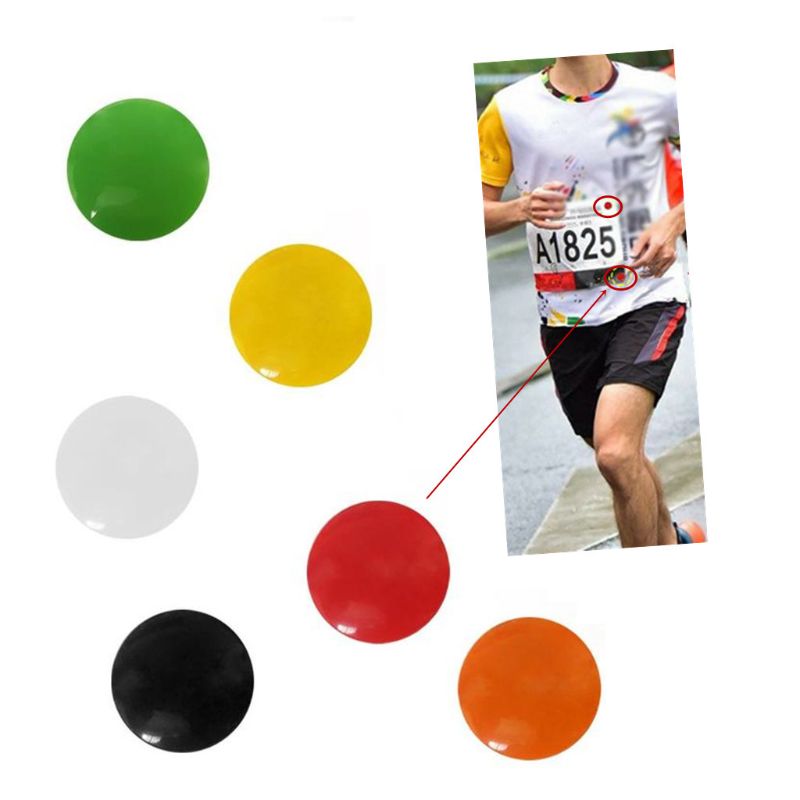 4pcs Marathon Race Aantal Magnetische Race Bib Houders Running Fix Clips Nummer Riem Doek Gesp Triathlon Run Fietsen Accessoires