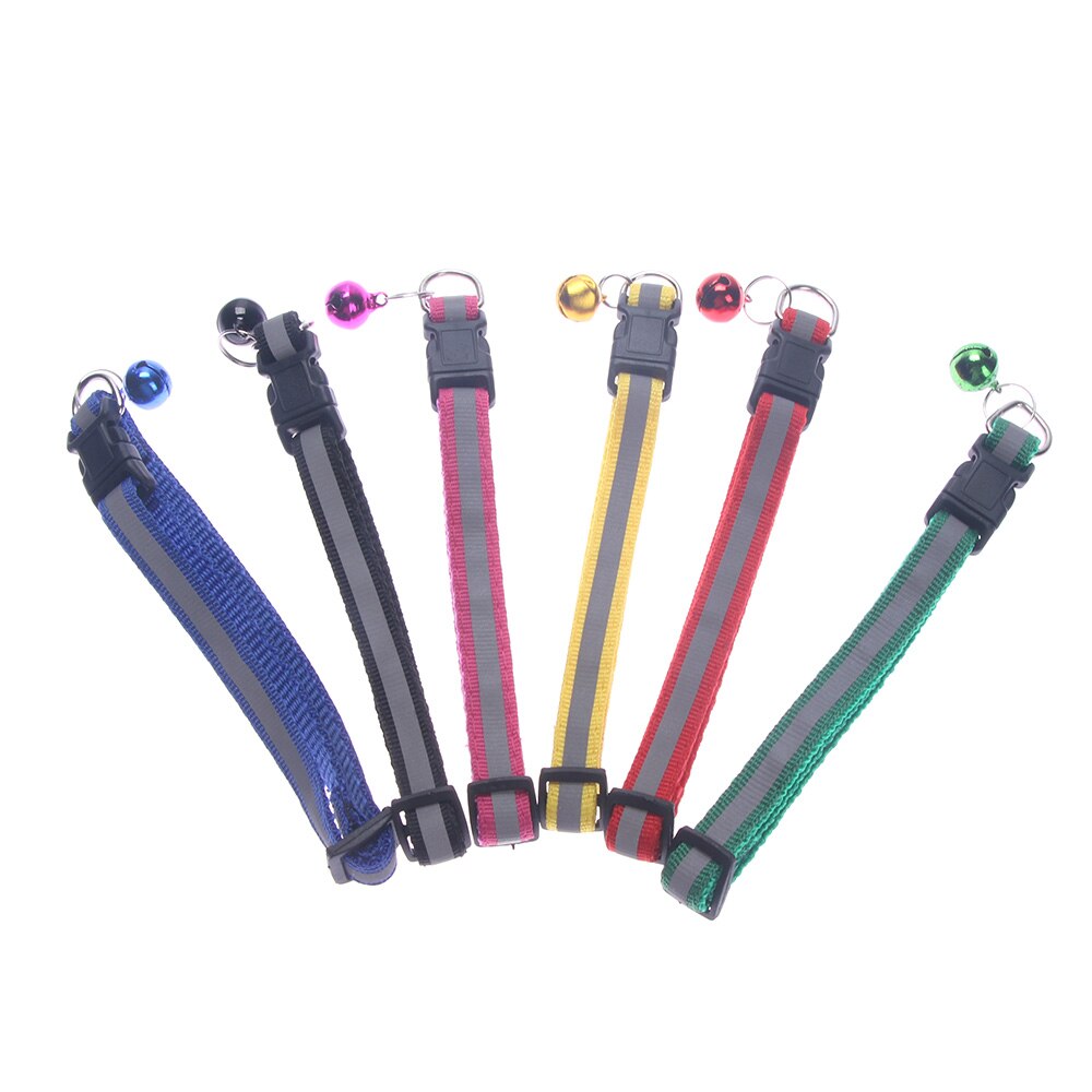 1PC Adjustable LED Dog Collar with Bell Rope Cat Collar Kitten Collar Neck Strap Cat Accessories Dog Collar
