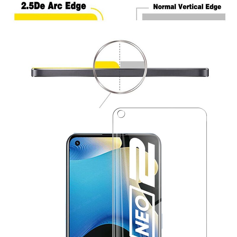 6 in 1 Tempered Glass For Oppo Realme GT Neo2 Screen Protector Full Cover Camera Lens Film For Realme GT Neo 2 Safety Glass