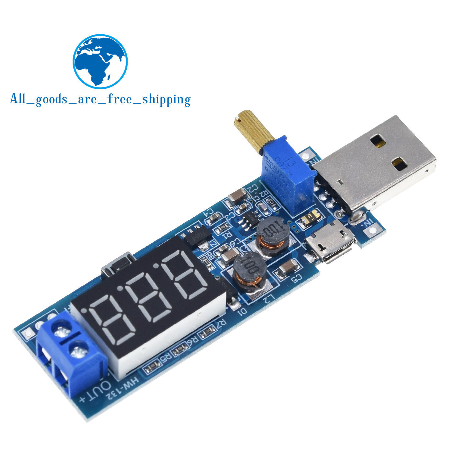 1Pcs DC-DC 5V Naar 3.5V / 12V Usb Step Up/Down Voedingsmodule Verstelbare boost Buck Converter Dc 1.2V-24V