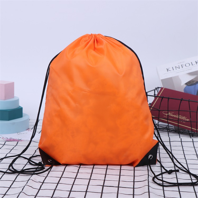 2022 Draagbare Sporttas Dikker Trekkoord Riem Riding Backpack Gym Koord Schoenen Bag Kleding Rugzakken Waterdicht: orange