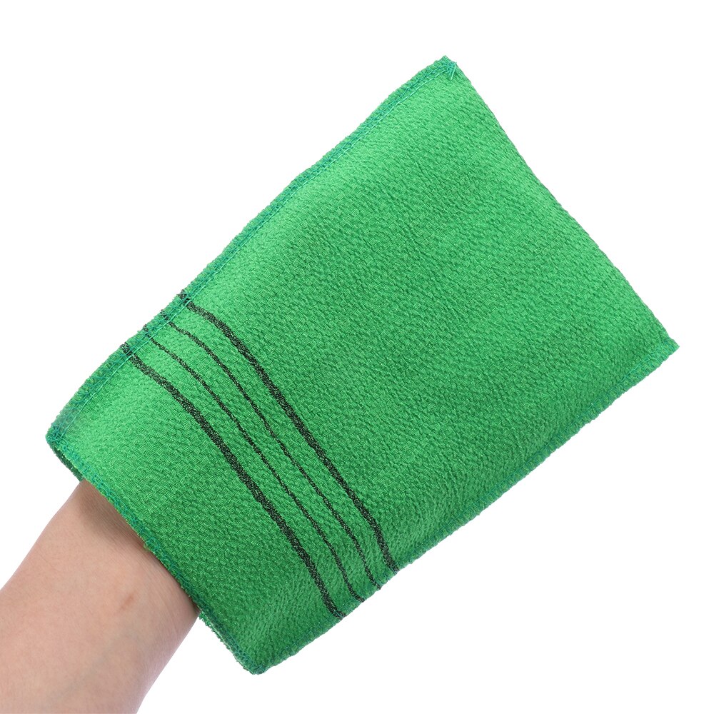 1 PC doppelseitige Handtuch Koreanische Peeling Schlecht Waschlappen Körper Peeling Dusche Handtuch Tragbare Für Erwachsene Grob Getreide Handtuch