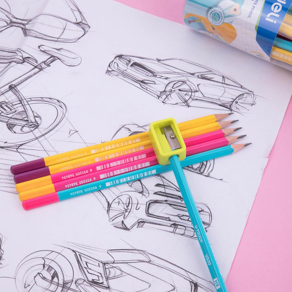 Deli Grafiet Potloden Voor School 1 Vat (30Pcs) hb/2B Leuke Potlood Tekening Potlood Set Potloden Voor Kinderen EU53006 EU53106